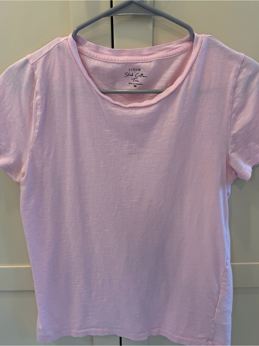 J. Crew Light Pink Short-Sleeve Crewneck Tee